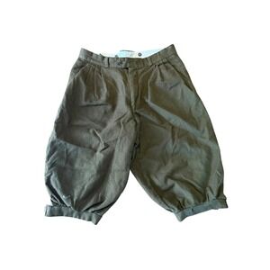 Vintage Mario's Green Wool Pleated Knickers Breeches Mens 29 Equestrian 40s